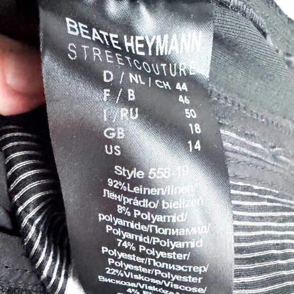 Beate Heymann Street Couture Linen Blend Jacket 14 - Picture 6 of 6